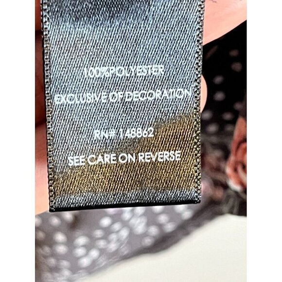 Torrid Dark Gray Floral Blouse - Picture 11 of 14